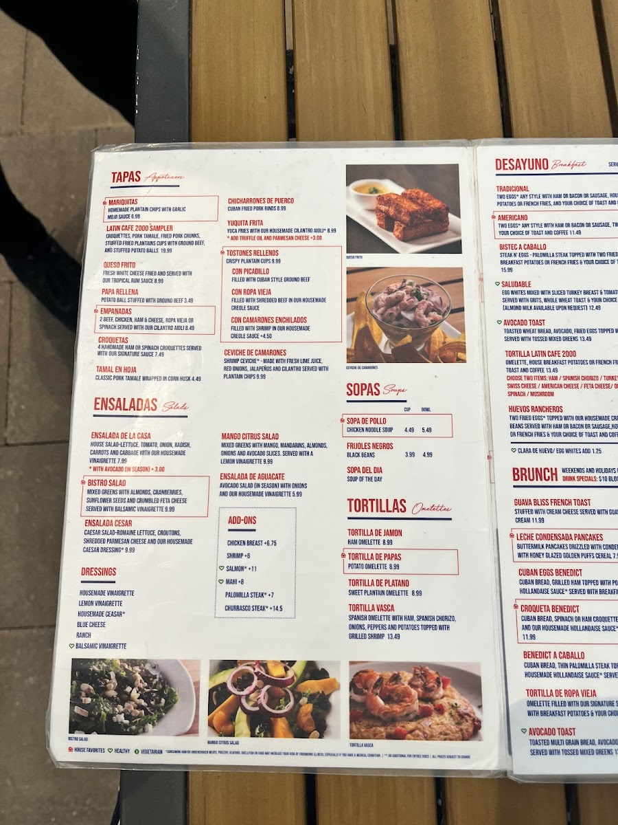 Latin Cafe 2000 Menu - Image 4