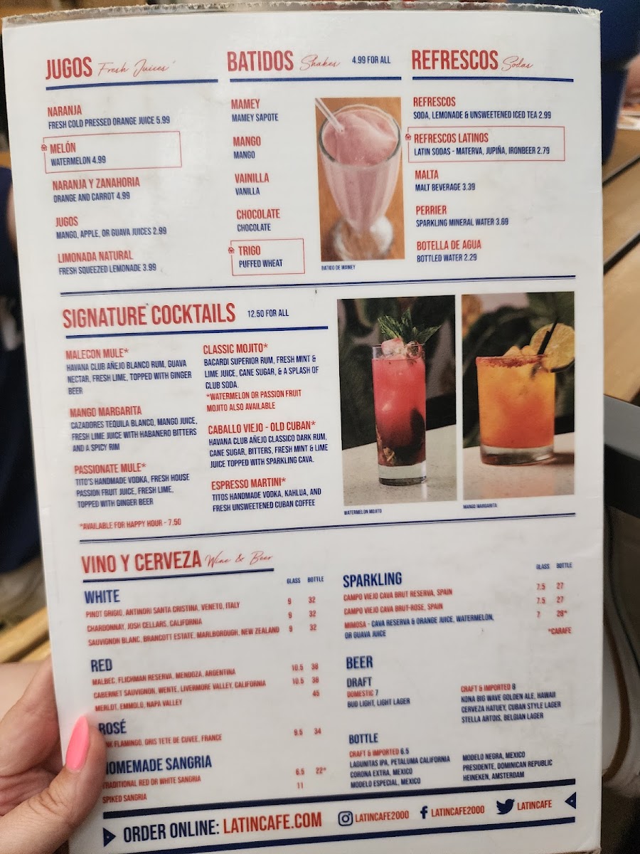 Latin Cafe 2000 Menu - Image 5