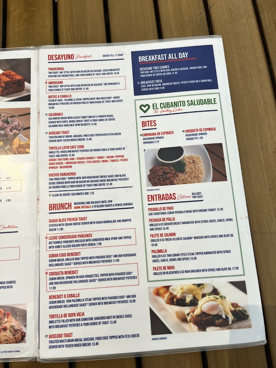 Latin Cafe 2000 Menu - Image 6